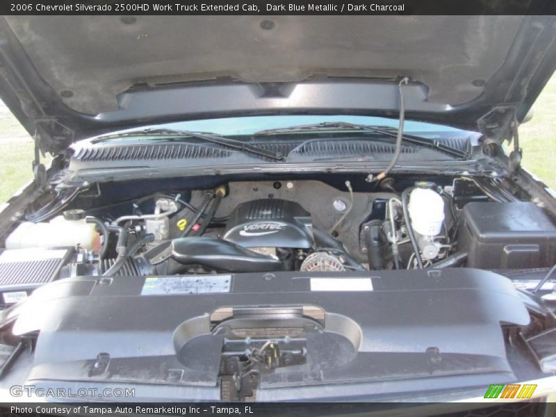 Dark Blue Metallic / Dark Charcoal 2006 Chevrolet Silverado 2500HD Work Truck Extended Cab