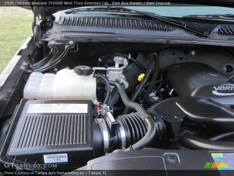 Dark Blue Metallic / Dark Charcoal 2006 Chevrolet Silverado 2500HD Work Truck Extended Cab