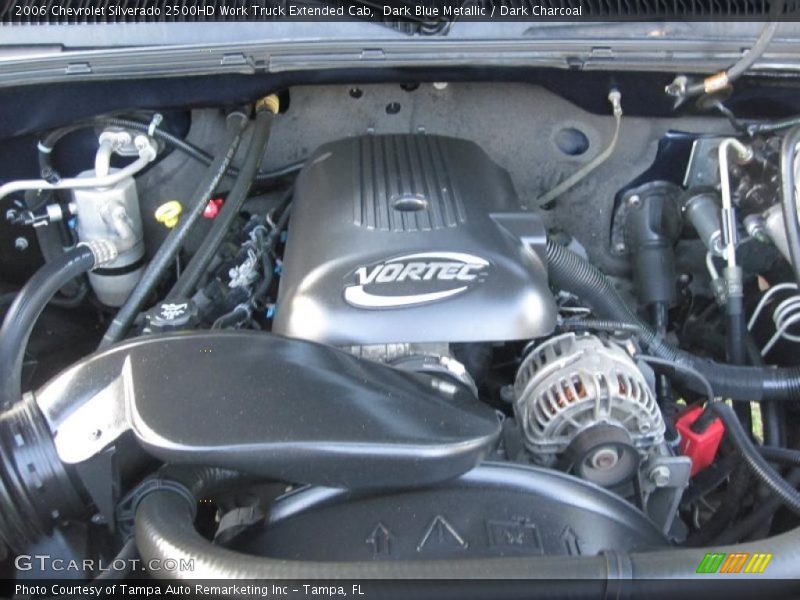Dark Blue Metallic / Dark Charcoal 2006 Chevrolet Silverado 2500HD Work Truck Extended Cab