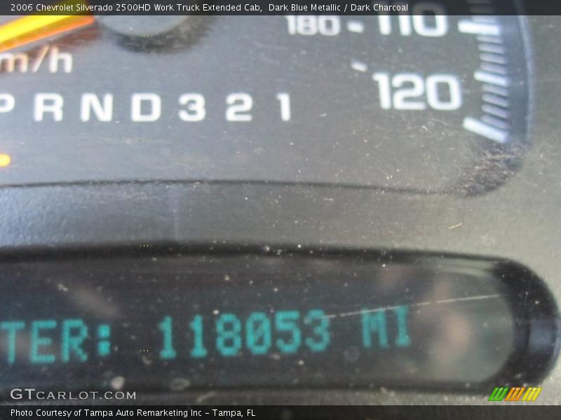 Dark Blue Metallic / Dark Charcoal 2006 Chevrolet Silverado 2500HD Work Truck Extended Cab