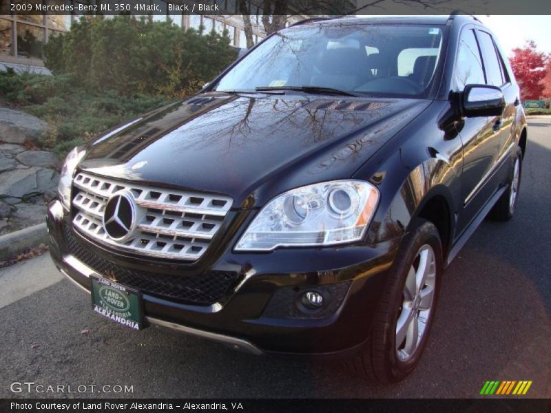 Black / Black 2009 Mercedes-Benz ML 350 4Matic