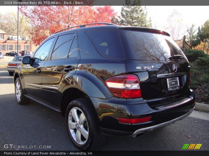 Black / Black 2009 Mercedes-Benz ML 350 4Matic