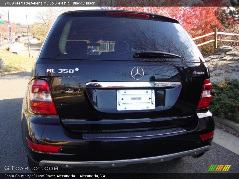 Black / Black 2009 Mercedes-Benz ML 350 4Matic