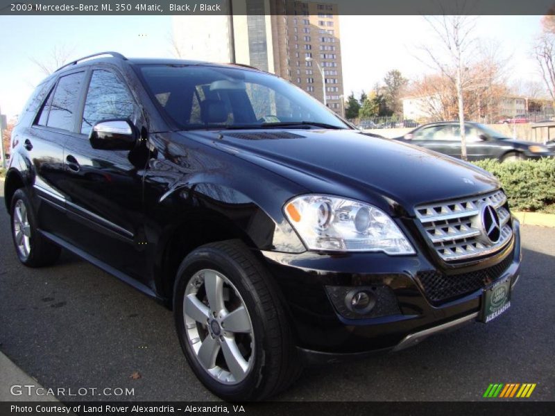 Black / Black 2009 Mercedes-Benz ML 350 4Matic