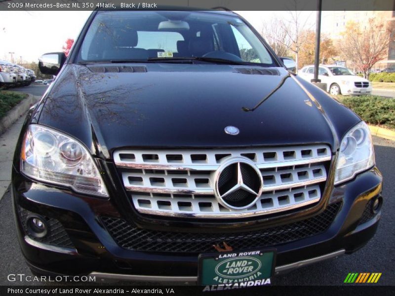 Black / Black 2009 Mercedes-Benz ML 350 4Matic