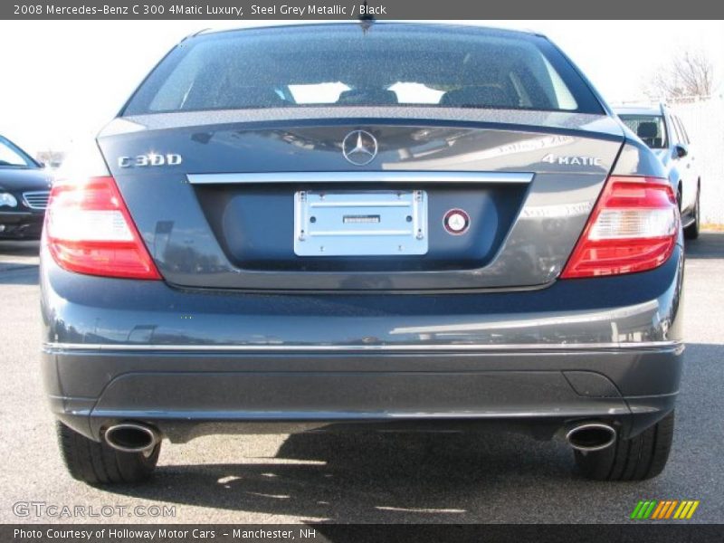 Steel Grey Metallic / Black 2008 Mercedes-Benz C 300 4Matic Luxury