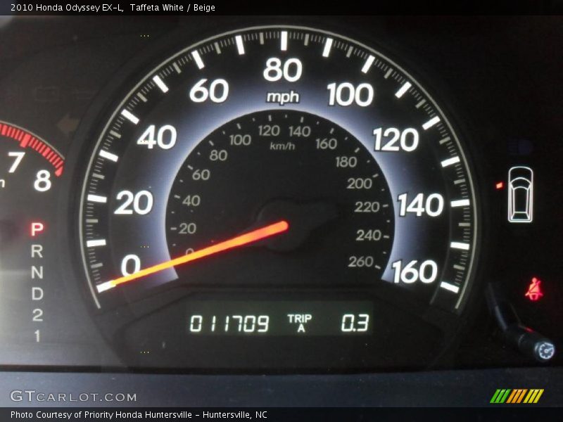 Taffeta White / Beige 2010 Honda Odyssey EX-L