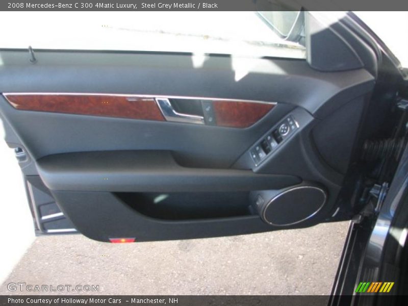 Steel Grey Metallic / Black 2008 Mercedes-Benz C 300 4Matic Luxury