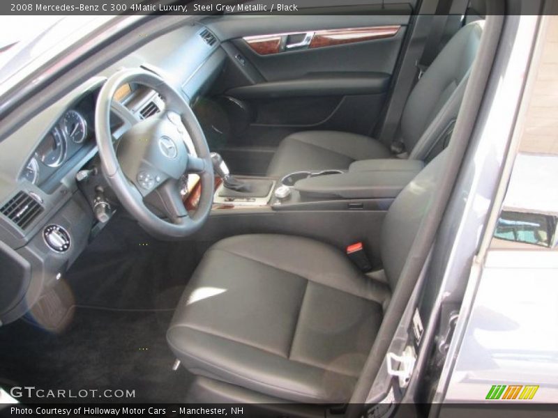 Steel Grey Metallic / Black 2008 Mercedes-Benz C 300 4Matic Luxury
