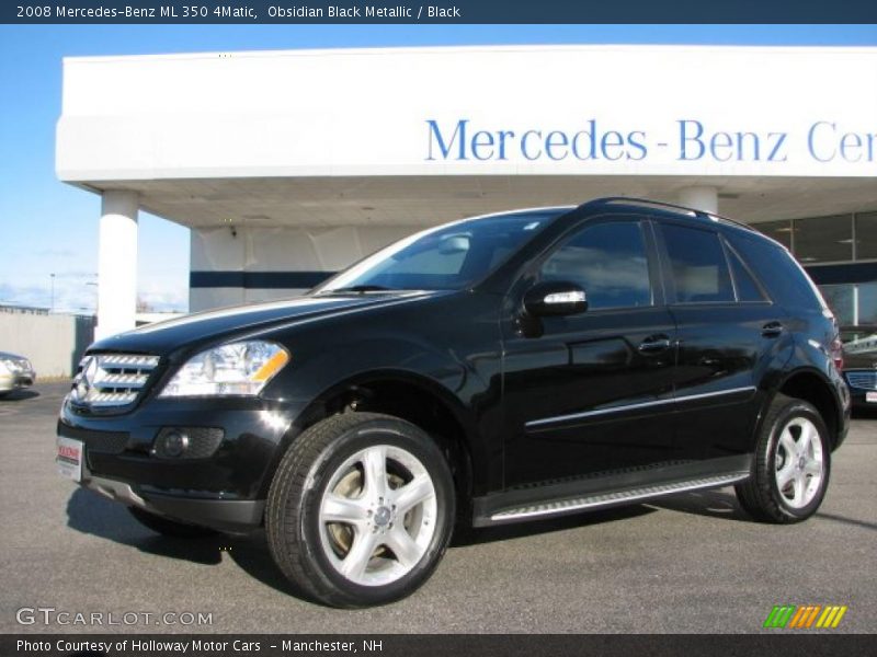 Obsidian Black Metallic / Black 2008 Mercedes-Benz ML 350 4Matic