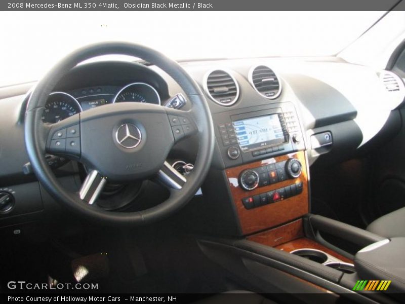 Obsidian Black Metallic / Black 2008 Mercedes-Benz ML 350 4Matic