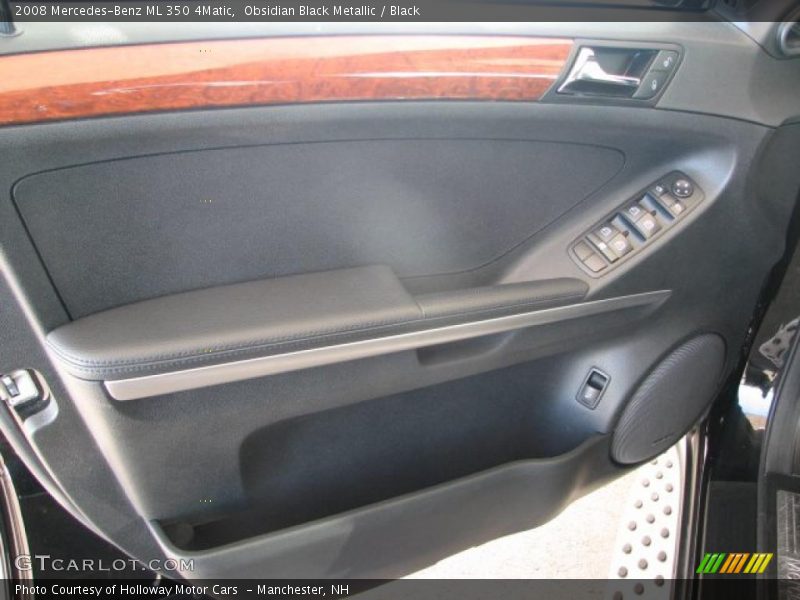 Obsidian Black Metallic / Black 2008 Mercedes-Benz ML 350 4Matic