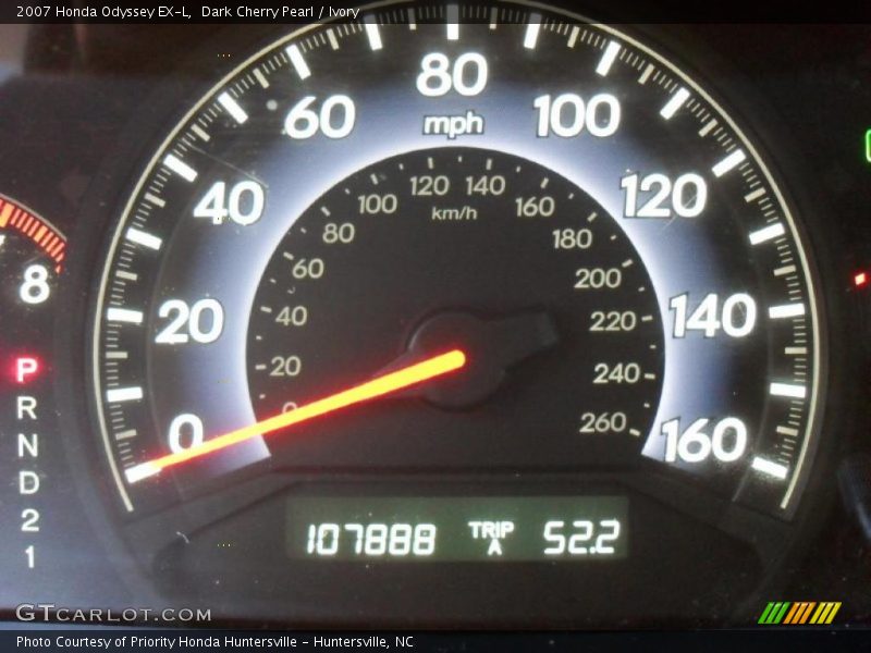 Dark Cherry Pearl / Ivory 2007 Honda Odyssey EX-L