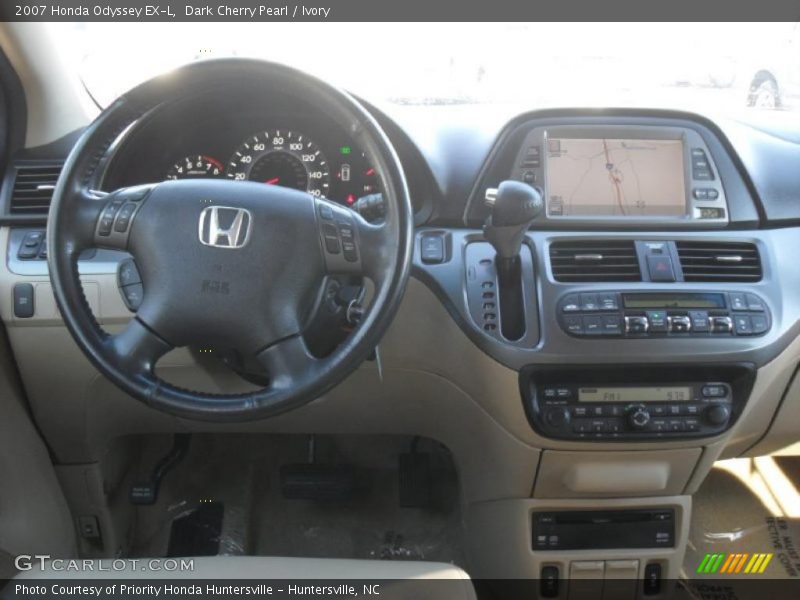 Dark Cherry Pearl / Ivory 2007 Honda Odyssey EX-L
