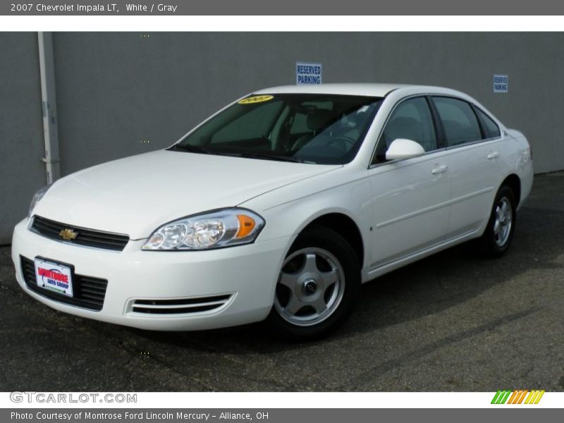 White / Gray 2007 Chevrolet Impala LT