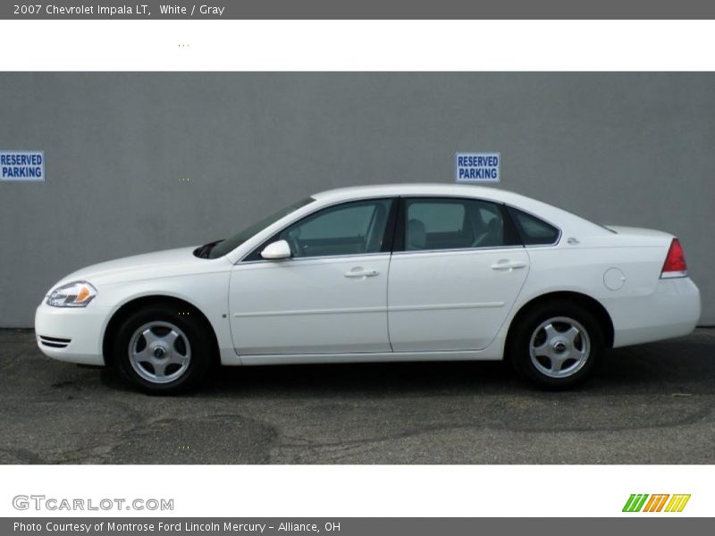 White / Gray 2007 Chevrolet Impala LT