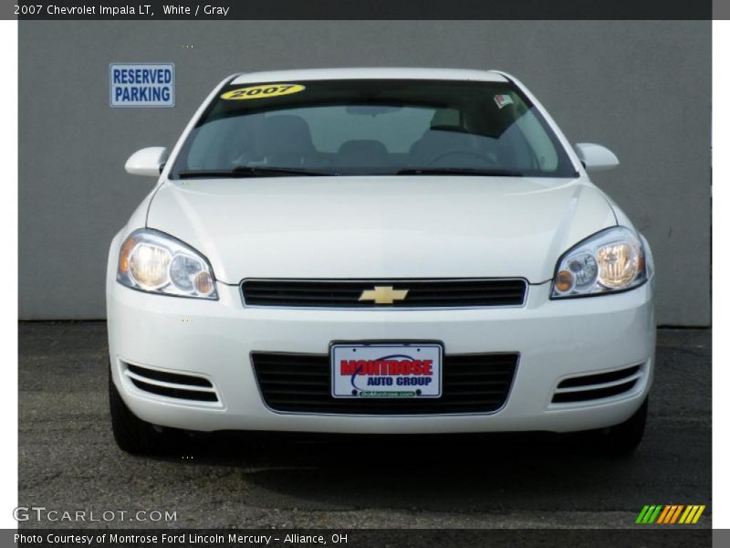 White / Gray 2007 Chevrolet Impala LT