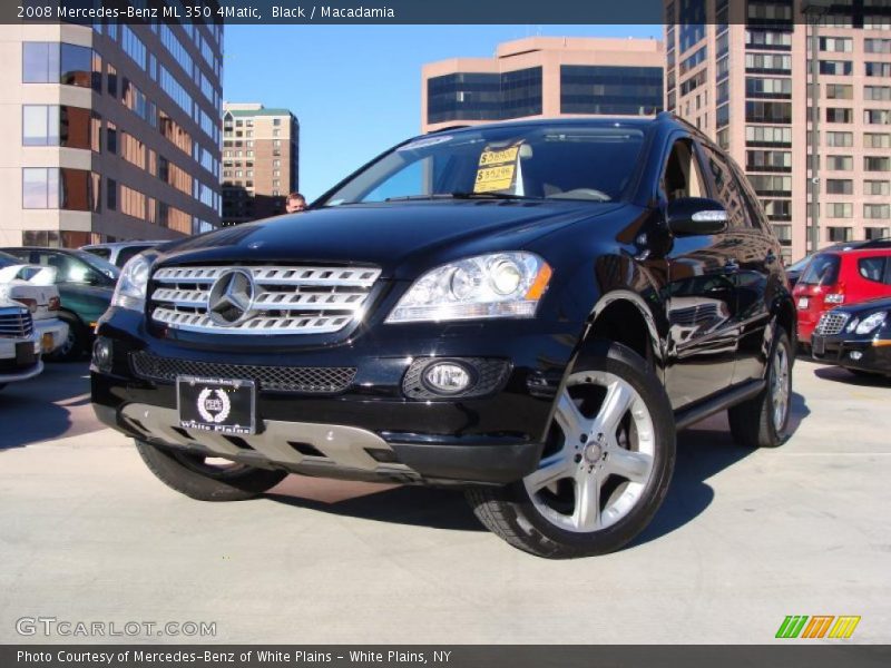 Black / Macadamia 2008 Mercedes-Benz ML 350 4Matic