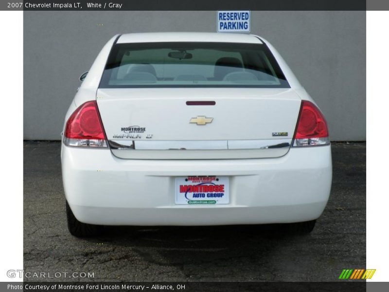 White / Gray 2007 Chevrolet Impala LT