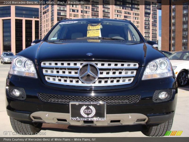 Black / Macadamia 2008 Mercedes-Benz ML 350 4Matic