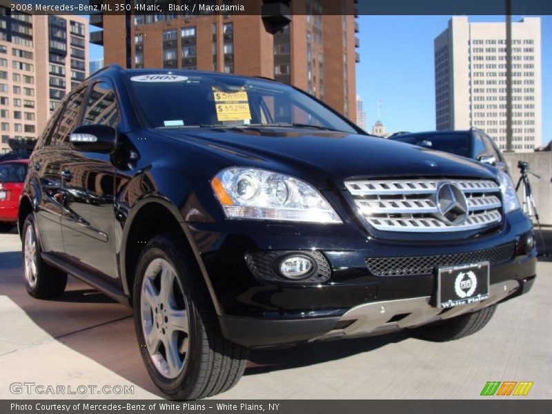 Black / Macadamia 2008 Mercedes-Benz ML 350 4Matic