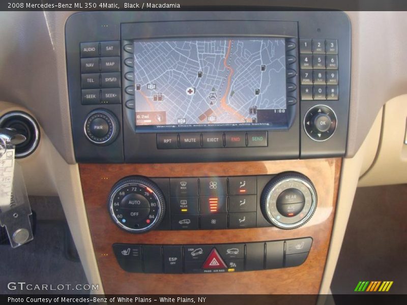 Black / Macadamia 2008 Mercedes-Benz ML 350 4Matic