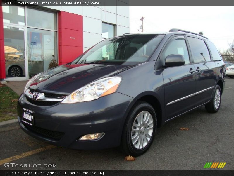Slate Metallic / Stone 2010 Toyota Sienna Limited AWD