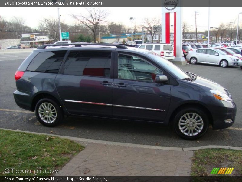 Slate Metallic / Stone 2010 Toyota Sienna Limited AWD