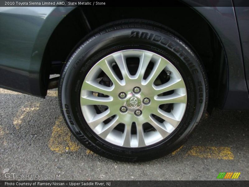 Slate Metallic / Stone 2010 Toyota Sienna Limited AWD