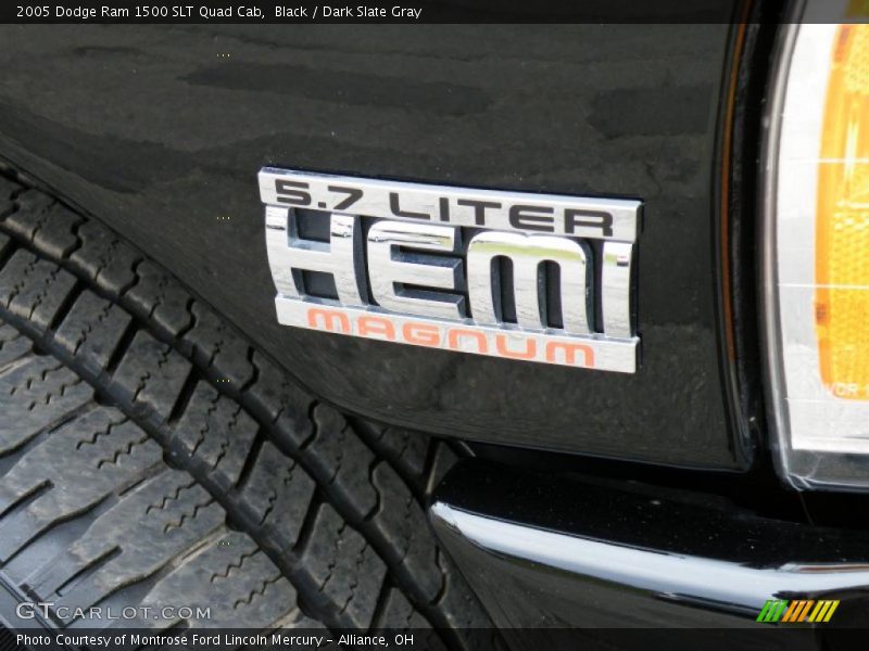 Black / Dark Slate Gray 2005 Dodge Ram 1500 SLT Quad Cab