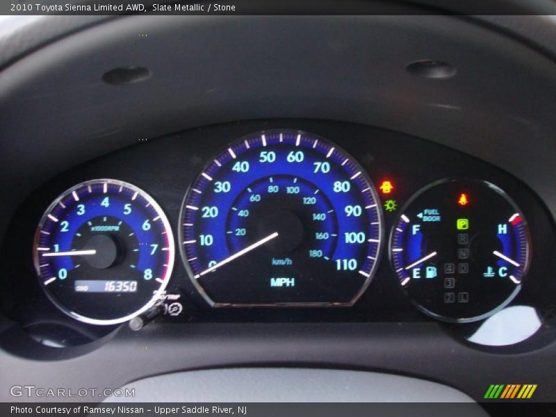  2010 Sienna Limited AWD Limited AWD Gauges
