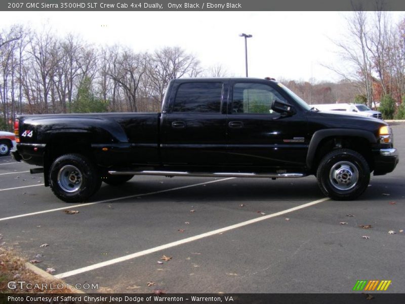 Onyx Black / Ebony Black 2007 GMC Sierra 3500HD SLT Crew Cab 4x4 Dually