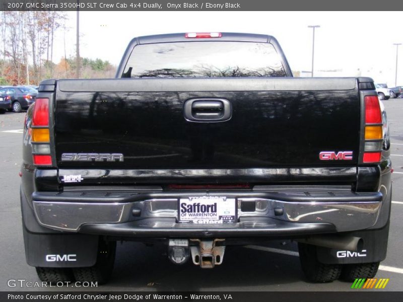 Onyx Black / Ebony Black 2007 GMC Sierra 3500HD SLT Crew Cab 4x4 Dually