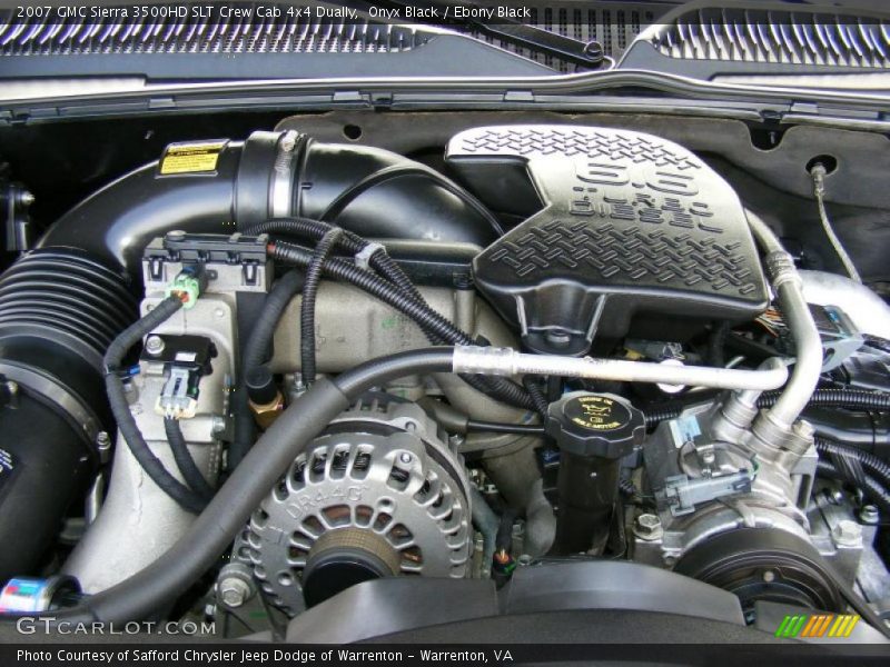  2007 Sierra 3500HD SLT Crew Cab 4x4 Dually Engine - 6.6 Liter OHV 32-Valve Duramax Turbo Diesel V8