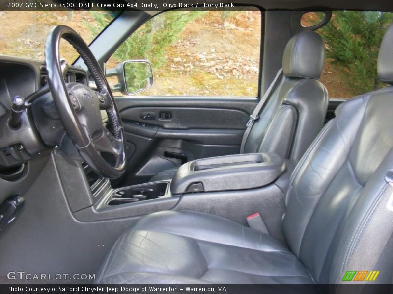  2007 Sierra 3500HD SLT Crew Cab 4x4 Dually Ebony Black Interior