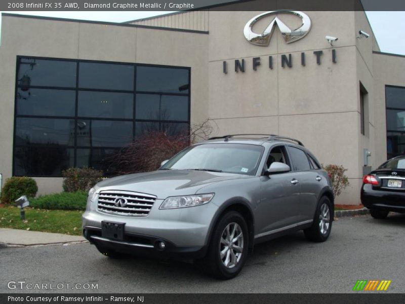 Diamond Graphite Metallic / Graphite 2008 Infiniti FX 35 AWD