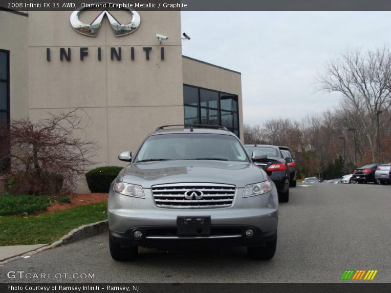 Diamond Graphite Metallic / Graphite 2008 Infiniti FX 35 AWD