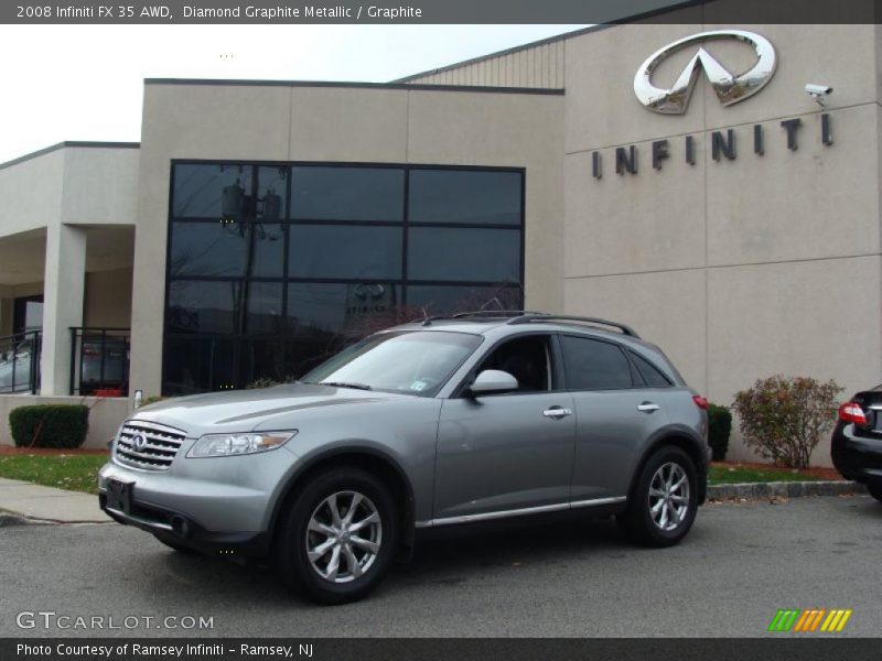 Diamond Graphite Metallic / Graphite 2008 Infiniti FX 35 AWD