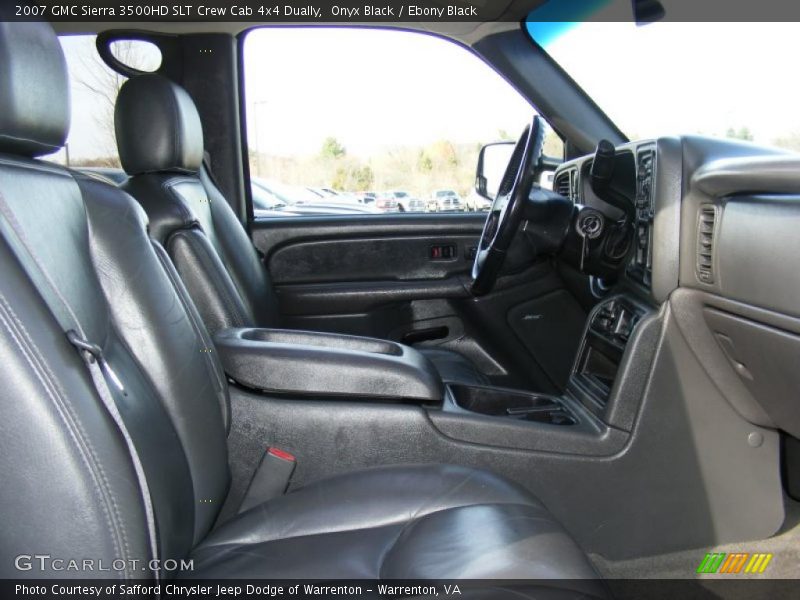 Onyx Black / Ebony Black 2007 GMC Sierra 3500HD SLT Crew Cab 4x4 Dually
