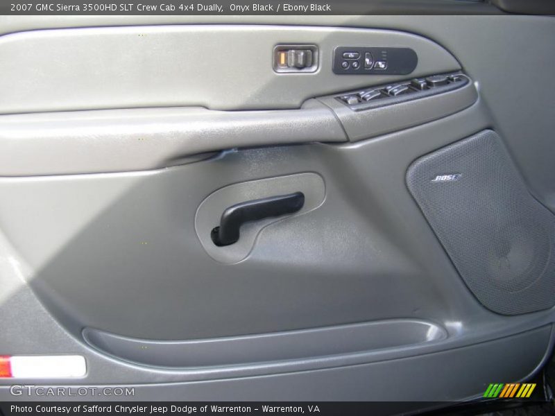 Onyx Black / Ebony Black 2007 GMC Sierra 3500HD SLT Crew Cab 4x4 Dually