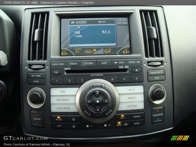 Diamond Graphite Metallic / Graphite 2008 Infiniti FX 35 AWD