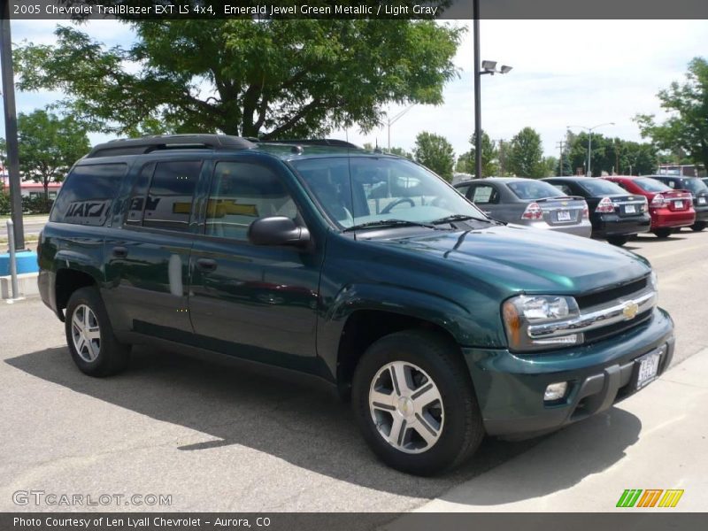 Emerald Jewel Green Metallic / Light Gray 2005 Chevrolet TrailBlazer EXT LS 4x4