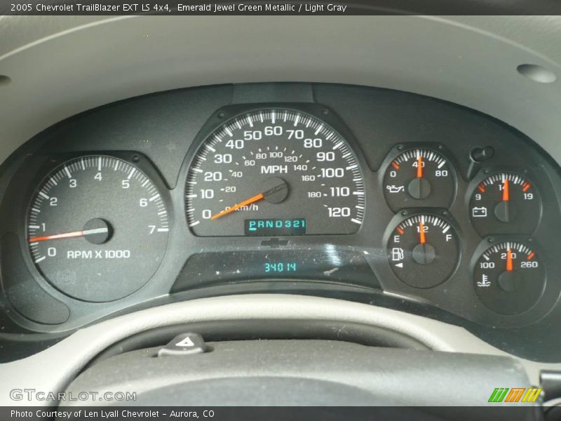 Emerald Jewel Green Metallic / Light Gray 2005 Chevrolet TrailBlazer EXT LS 4x4