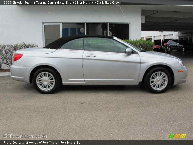Bright Silver Metallic / Dark Slate Gray 2009 Chrysler Sebring Touring Convertible