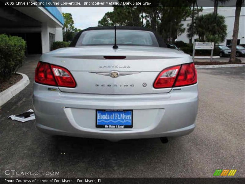 Bright Silver Metallic / Dark Slate Gray 2009 Chrysler Sebring Touring Convertible