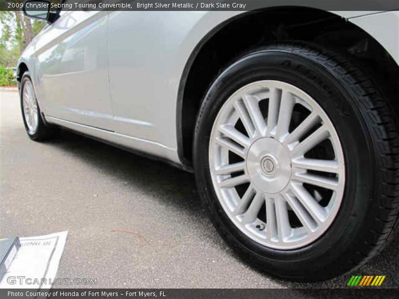 Bright Silver Metallic / Dark Slate Gray 2009 Chrysler Sebring Touring Convertible