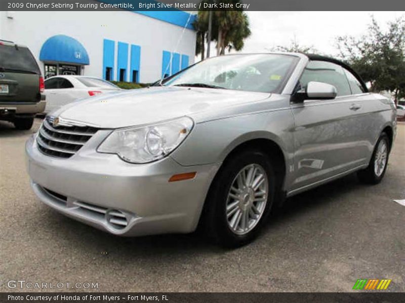 Bright Silver Metallic / Dark Slate Gray 2009 Chrysler Sebring Touring Convertible