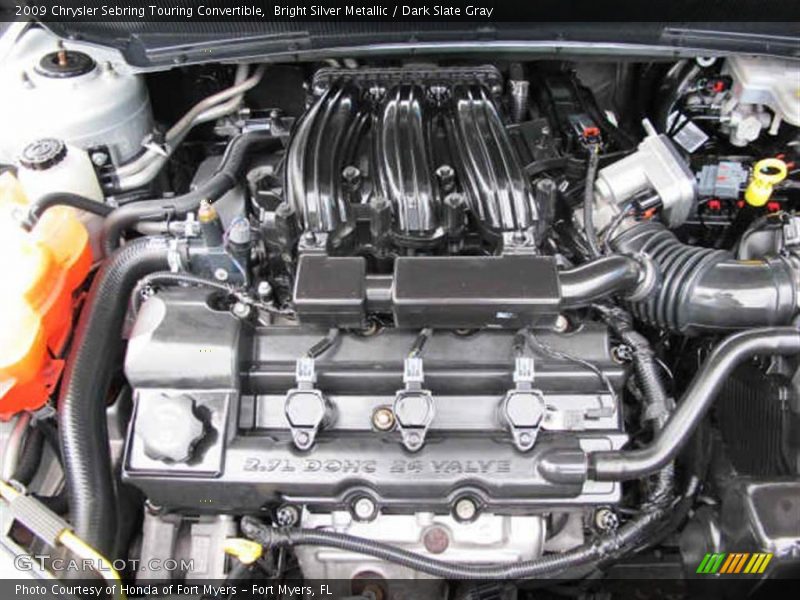 Bright Silver Metallic / Dark Slate Gray 2009 Chrysler Sebring Touring Convertible