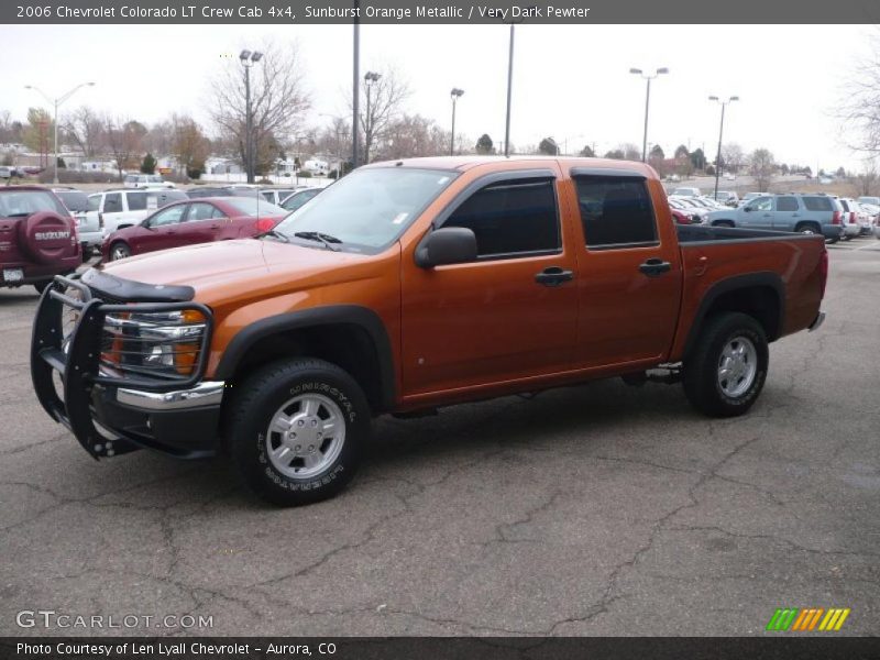 Sunburst Orange Metallic / Very Dark Pewter 2006 Chevrolet Colorado LT Crew Cab 4x4