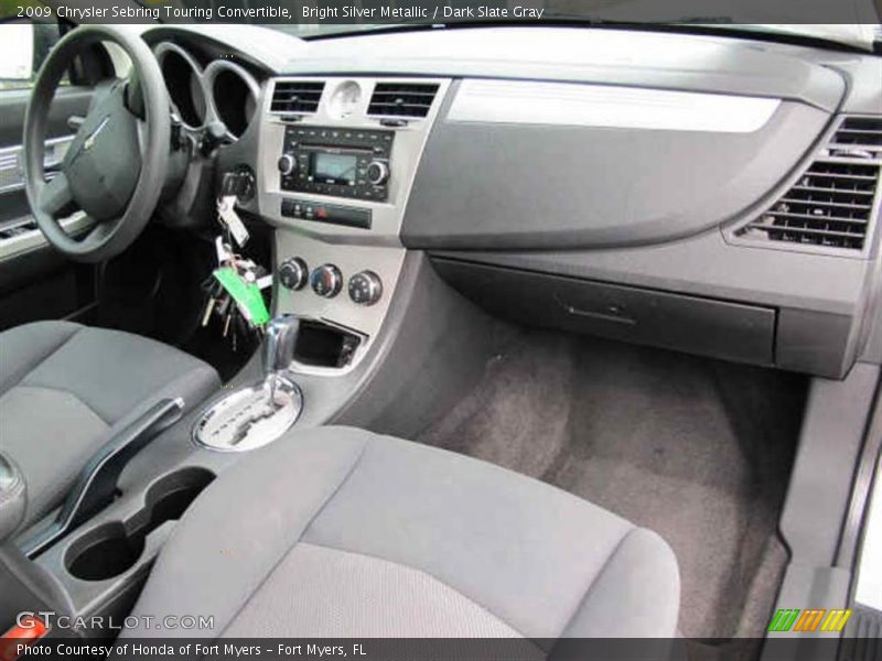 Bright Silver Metallic / Dark Slate Gray 2009 Chrysler Sebring Touring Convertible